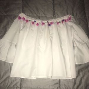 White Shirt Bell Sleeves